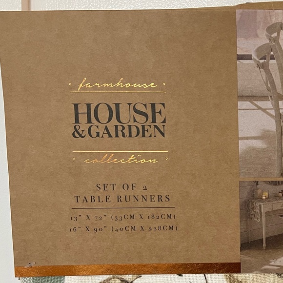 NWT Table Runner Set Fall Farmhouse Collection 2 Harvest Plaid Pumpkins Gourds - Picture 8 of 8